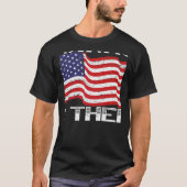 Belastingheffing is de dift American Flag Libertar T-shirt (Voorkant)