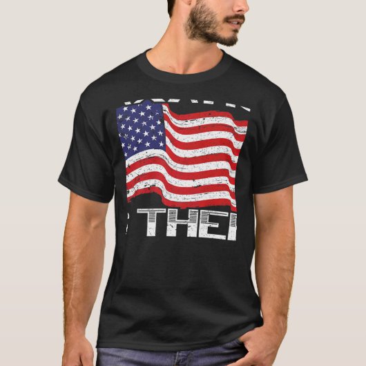 Belastingheffing is de dift American Flag Libertar T-shirt (Voorkant)