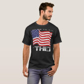 Belastingheffing is de dift American Flag Libertar T-shirt (Voorkant volledig)