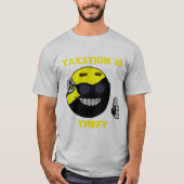 Belastingheffing is het Man van de diefstal-ancap T-shirt (Voorkant)