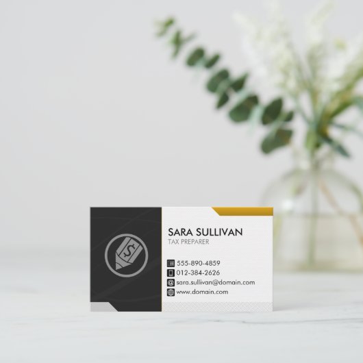 Belastingheffing over belastingparadijzen visitekaartje (Staand voorkant)