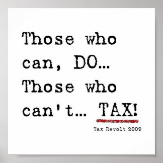 Belastingheffing Poster 2009