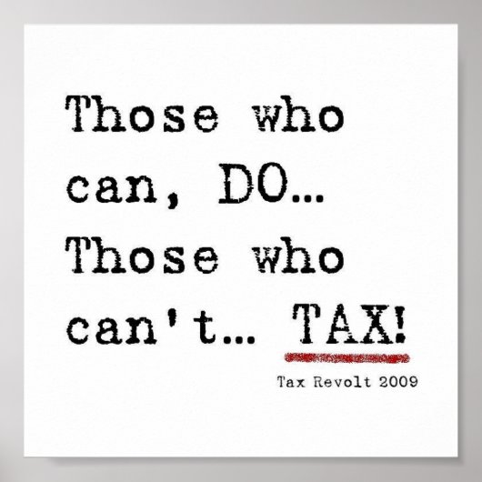 Belastingheffing Poster 2009 (Voorkant)