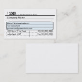 Belastingheffing Visitekaartje (Voorkant / Achterkant)