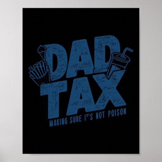Belastingheffing Zorg ervoor dat niet vergif grapp Poster (Voorkant)