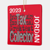 Belastinginzamelaar Extraordinaire DOUANE Keramisch Ornament (Links)