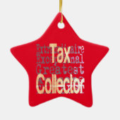 Belastinginzamelaar extraordinaire keramisch ornament (Achterkant)