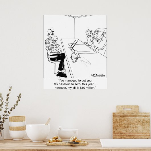 Belastingnul, CPA Bill $10 mln Poster (Keuken)