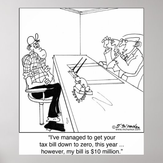 Belastingnul, CPA Bill $10 mln Poster (Voorkant)