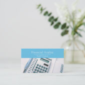 Belastingplichtige financieel analist visitekaartje (Staand voorkant)