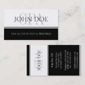 Belastingplichtige S Stripe CPA W/W Visitekaartje (Voorkant / Achterkant)