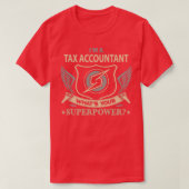 Belastingplichtige Superpower-object met taakcode T-shirt (Design voorkant)