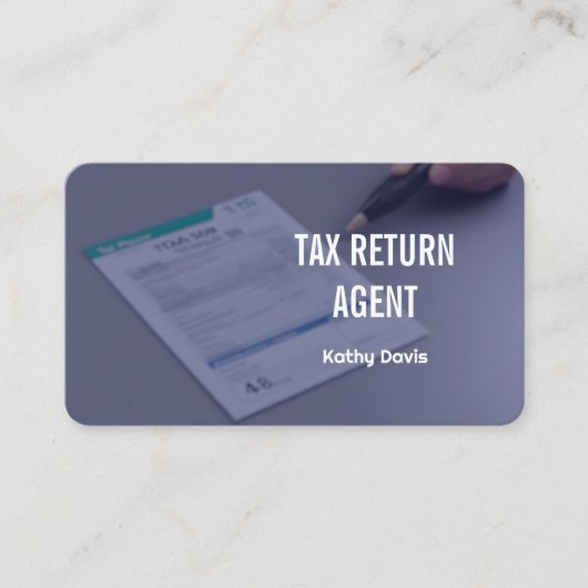 Belastingplichtige Visitekaartje (Voorkant)