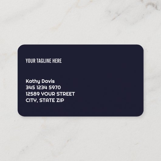 Belastingplichtige Visitekaartje (Achterkant)