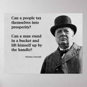 Belastingprijsopgave Winston Churchill Poster