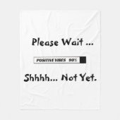 "Belastingsbalk" Koel Motivatie ventilatorbank Fleece Deken (Voorkant)