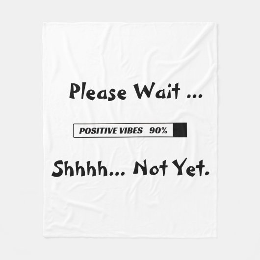 "Belastingsbalk" Koel Motivatie ventilatorbank Fleece Deken (Voorkant)