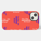 Belastingsdag iPhone hoesje (Achterkant horizontaal)