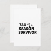 BELASTINGSEASON SURVIVOR BEDANKKAART (Voorkant / Achterkant)