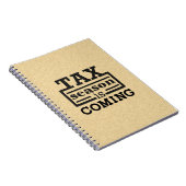 Belastingseizoen komt eraan notitieboek (Rechterzijde)