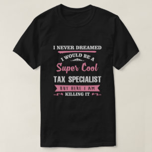 Belastingspecialist maakt het grappig nieuws t-shirt