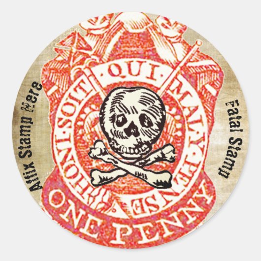 Belastingstempel/Fatal Stamp stickers (Voorkant)