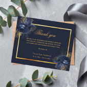 Belastingsympathie blauw bloemgoud dank u