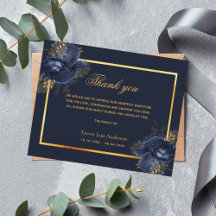 Belastingsympathie blauw bloemgoud dank u