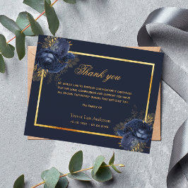 Belastingsympathie blauw bloemgoud dank u