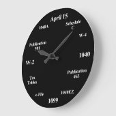 Belastingtijdklok voor accountantsstudenten grote klok (Hoek)