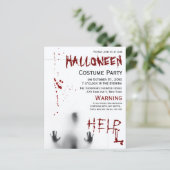 Belastinguitnodiging voor de Costume Party van Blo (Staand voorkant)