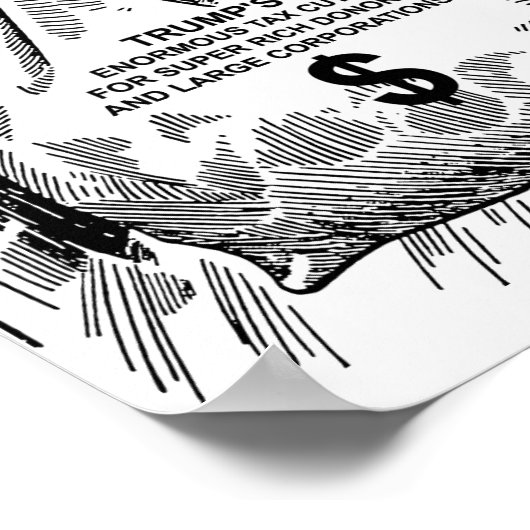 Belastingverlagingen voor het Poster van superrijk (Hoek)