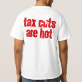 Belastingverlagingen zijn warm t-shirt (Achterkant)