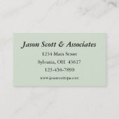 Belastingvoorbereider & accountant visitekaartje (Achterkant)