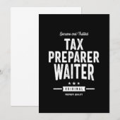 Belastingvoorbereider functie Titel Cadeaubon Bedankkaart (Voorkant / Achterkant)