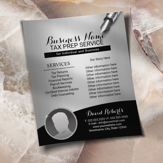 Belastingvoorbereiding Bedrijf Consulting Service  Flyer