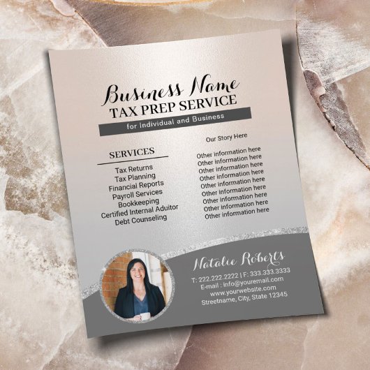 Belastingvoorbereiding Consulting Service Elegant  Flyer