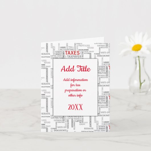 belastingvoorbereiding kaart (Kleine Plant)