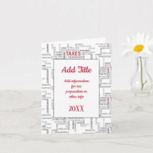 belastingvoorbereiding kaart