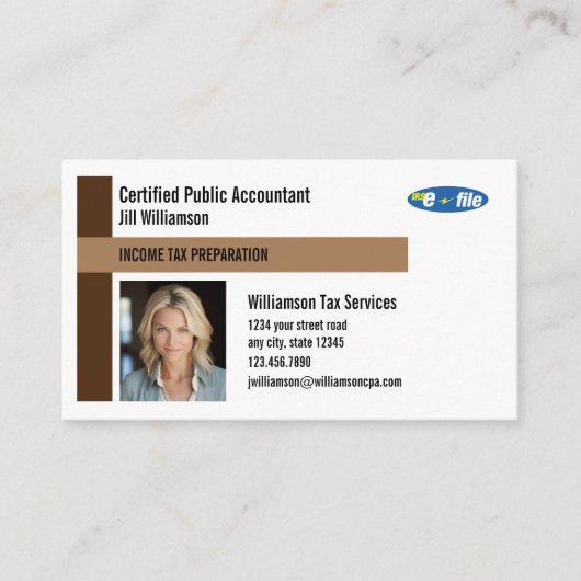 belastingvoorbereiding visitekaartje (Voorkant)