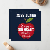 Belastingwaardering citeert groot hart notitiekaartje (Voorkant / Achterkant in situ)