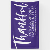 Belastingwaardering dankzij de dankbare paarse aan spandoek (Verticaal)