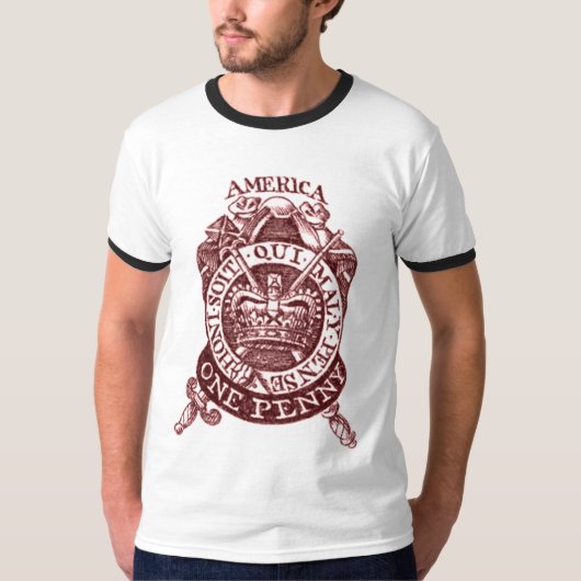 Belastingzegel 1765 T-shirt (Voorkant)
