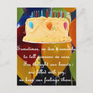 BELATED BIRTHDAY BRIEFKAART