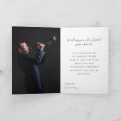 Belated Birthday Card For Trumpet Player Kaart (Binnen)
