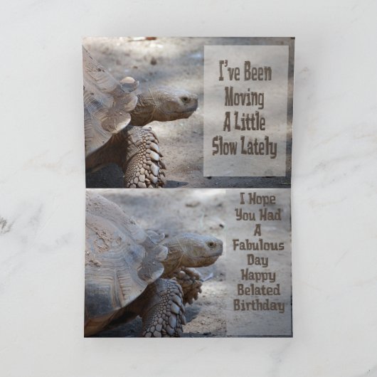 Belated Birthday Card Kaart (Binnen)