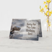 Belated Birthday Card Kaart (Gele Bloem)