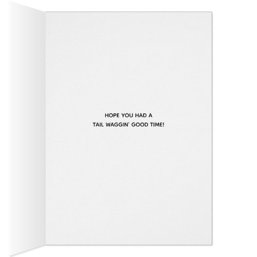 Belated Birthday Cute Cartoon Dogs (Binnen (Rechts))