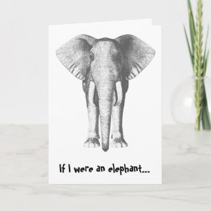 Belated Birthday - Elephant Kaart