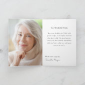 Belated Birthday Floral Greeting Vintage Clock Kaart (Binnen)